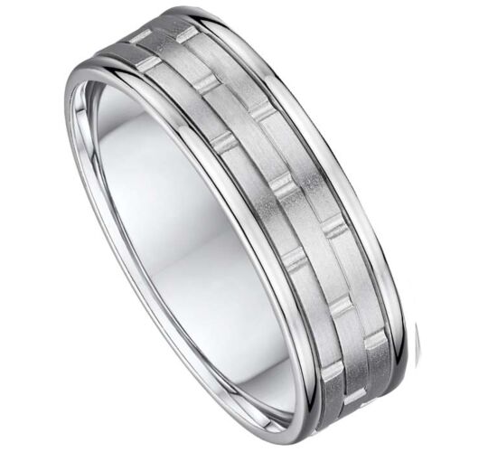 6mm Decorative Gold Wedding Ring | 165B00G 1115